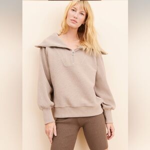 Varley Vine Half-Zip Pullover, Taupe - Small
